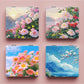 Mirroray - Scenic Floral Compact PU Glass Mirror