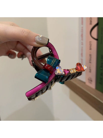 Beau - Cute Heart-Shaped Bow Hair Clip