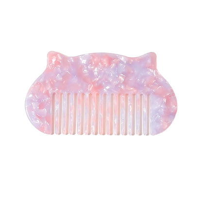 Camerow - Acetate Cat Ear Silhouette Styling Comb
