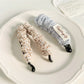 Beau - Plaid Gathered Fabric Decorative Banana Clip