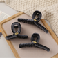 Beau - Large Looped Geometric Solid Color Claw Clip