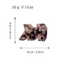 Beau - Glossy Marbled Acetate M Shape Claw Clip
