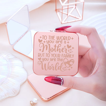 Mirroray - Portable Folding Alloy Frame Makeup Mirror