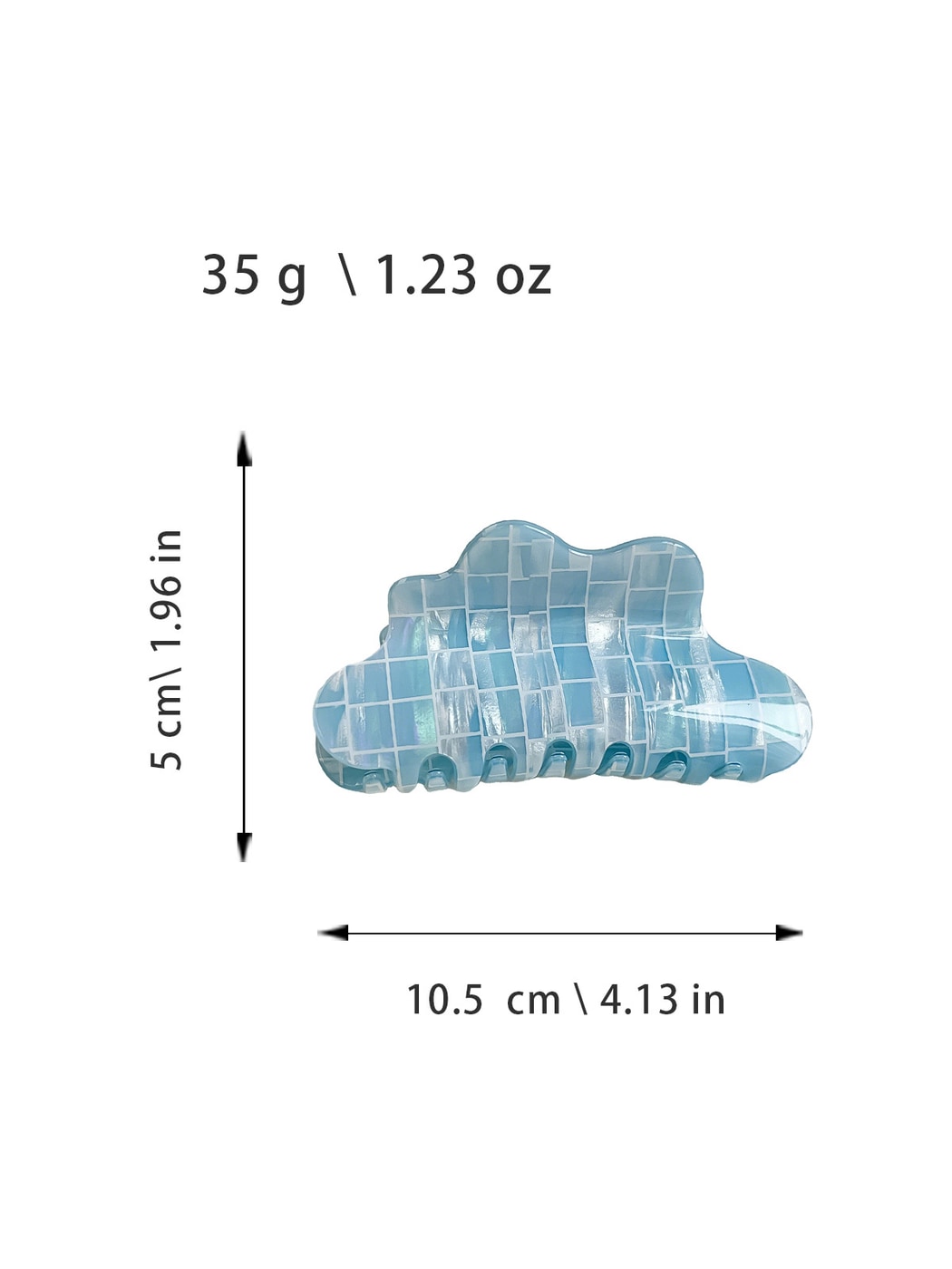 Beau - Sweet Style PVC Cloud Silhouette Hair Claw Clip