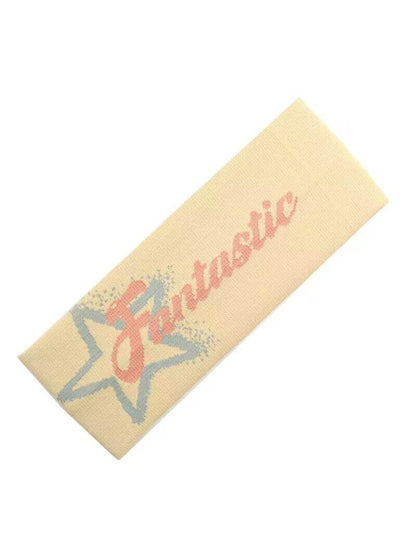 Gifty - Fashion Letter Jacquard Star Sports Headband