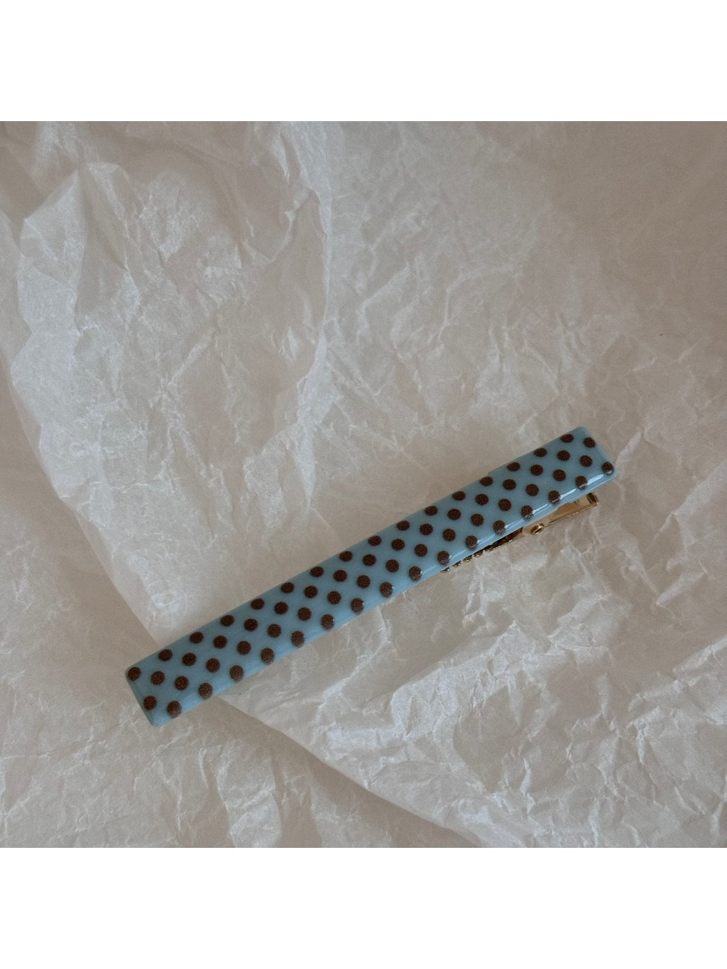 Beau - Polka Dot Straight Bar Side Hair Clip