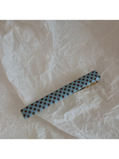 Beau - Polka Dot Straight Bar Side Hair Clip