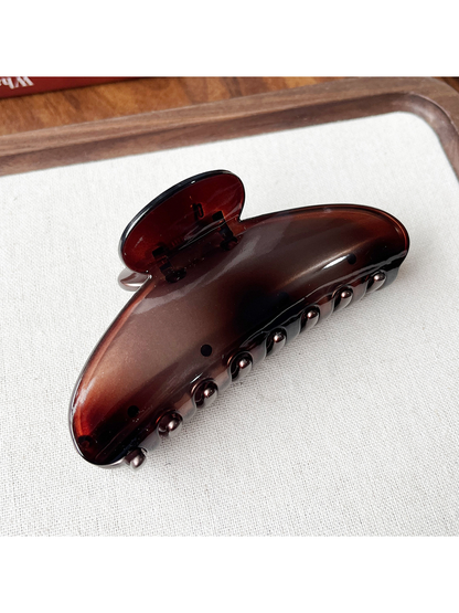 Beau - PC Bow Accent Geometric Ring Hair Claw Clip