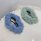 Beau - Openwork Cloud Shape Plush Hair Clip