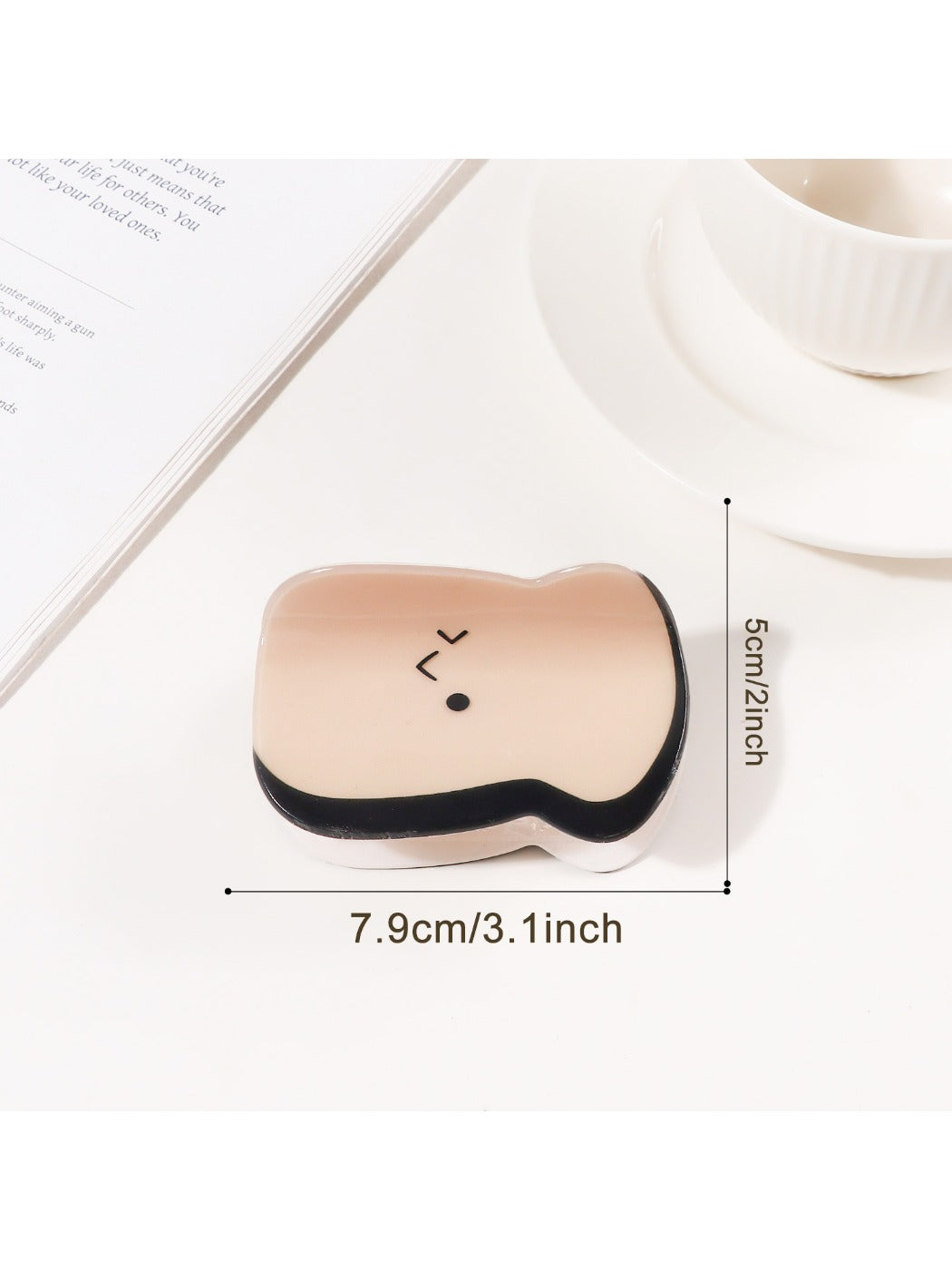 Beau - Cute Bread Shaped Hair Claw Clip