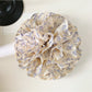 Gifty vintage multi layer tiny floral scrunchie displayed on a white background