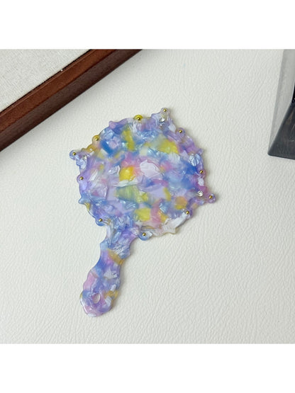 Mirroray - Fashion Pattern Hand-Held Mirror Portable