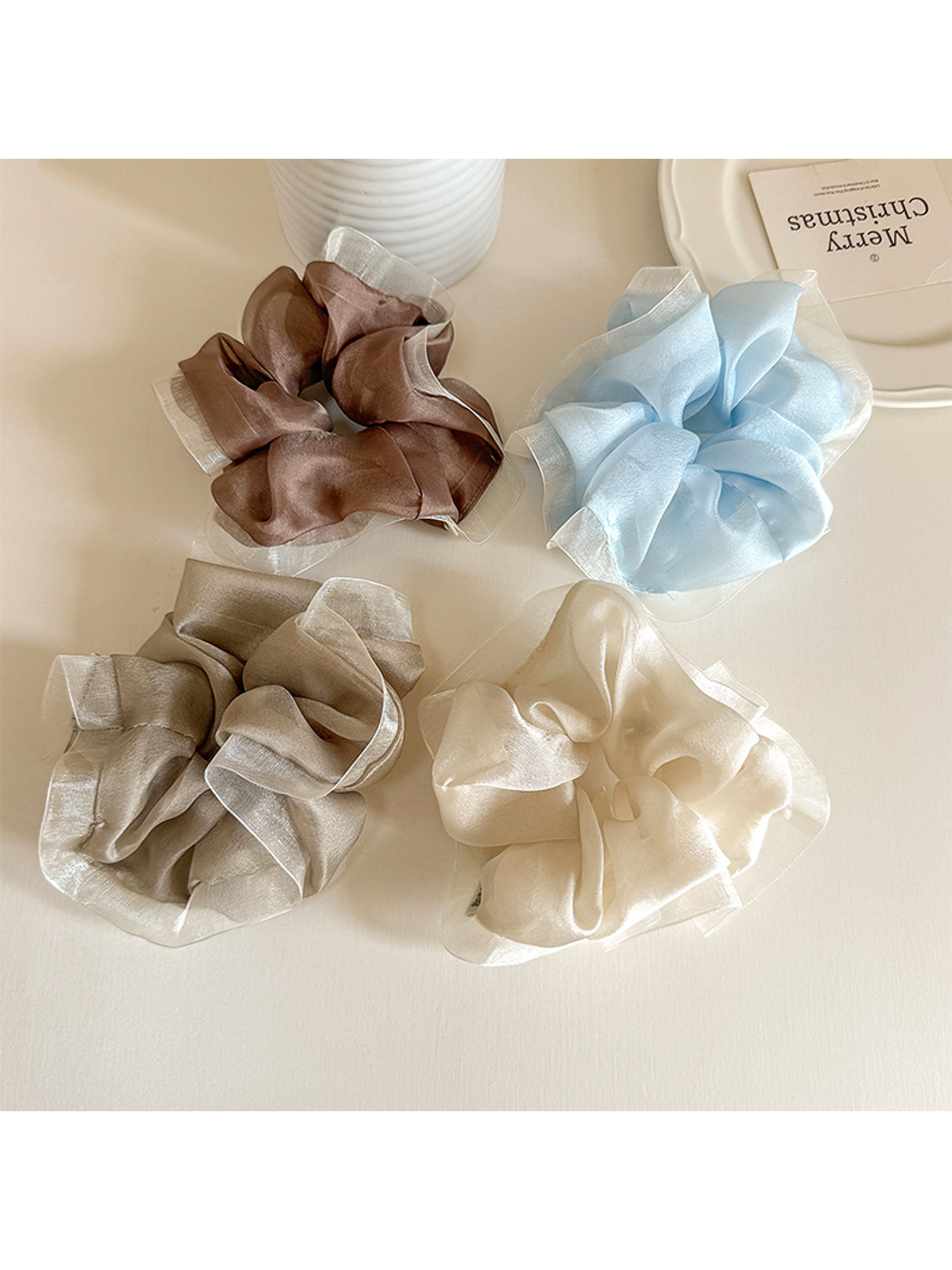 Gifty - Ruffled Minimal Solid Scrunchie