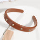 Gifty - PU Leather Studded Retro Style Headband