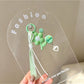 Keypus - PVC Flower Charm Woven Cord Bag Keychain
