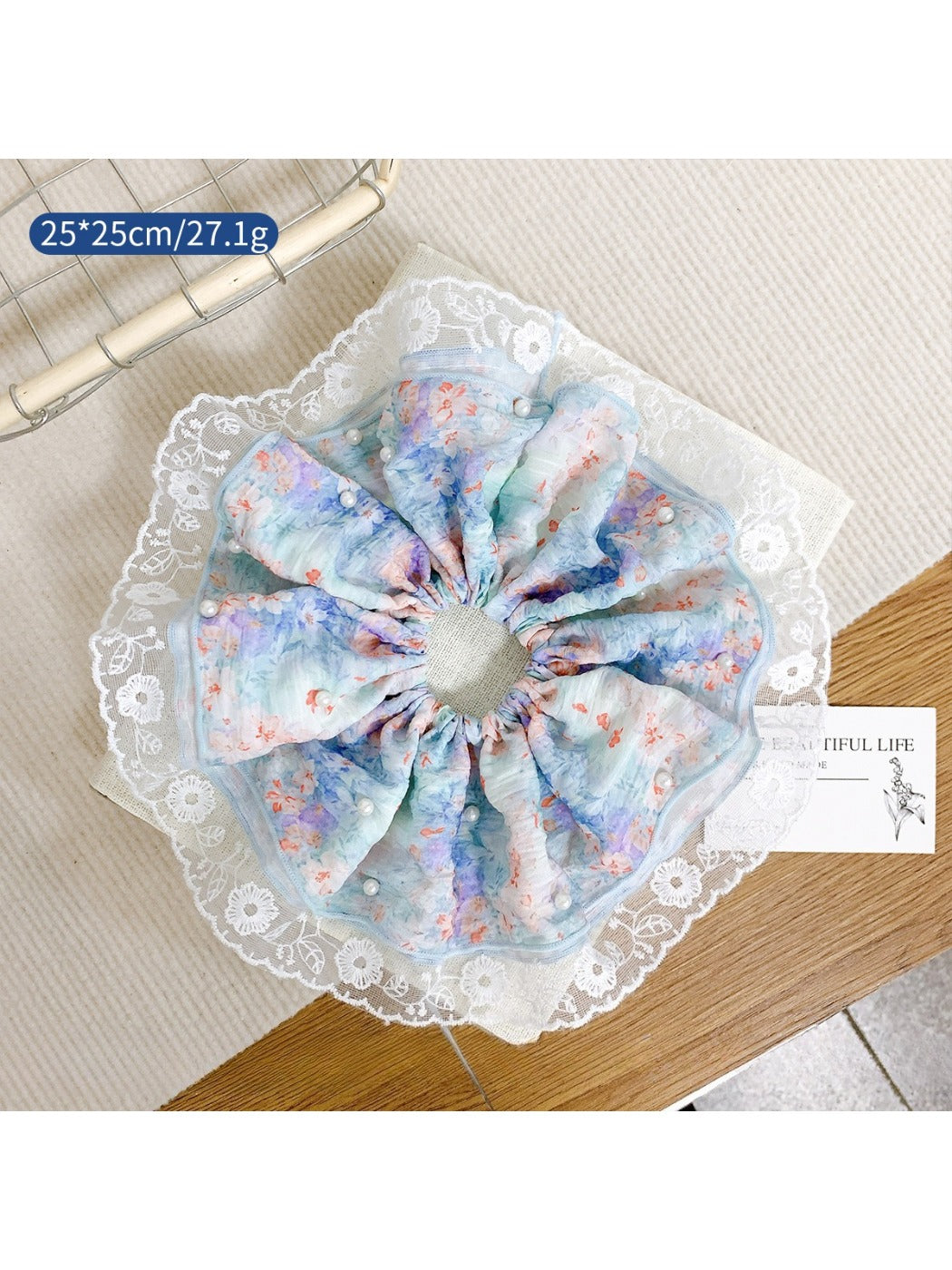 Gifty - Lace Floral Scrunchie for Women Elegant and Sweet