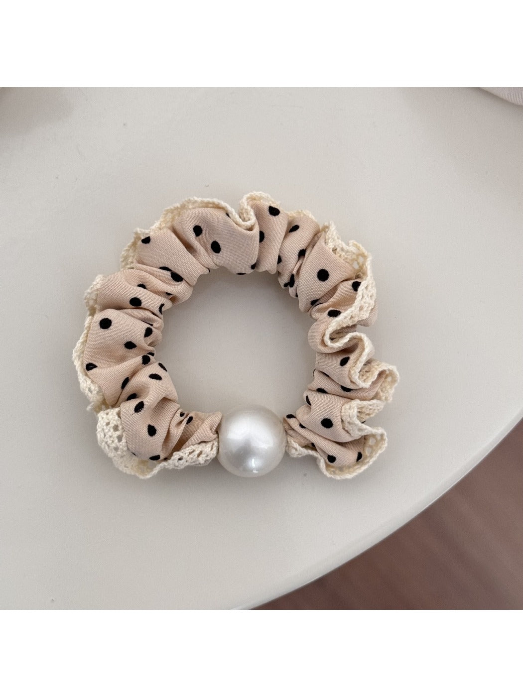 Gifty - Lace Dot Bow Hair Tie