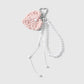 Keypus - Elegant Bow Beaded Charm Keychain
