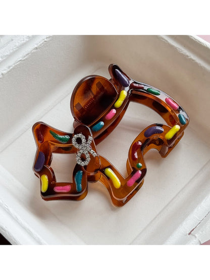 Beau - Colorful Line Puppy Minimalist Hair Clips