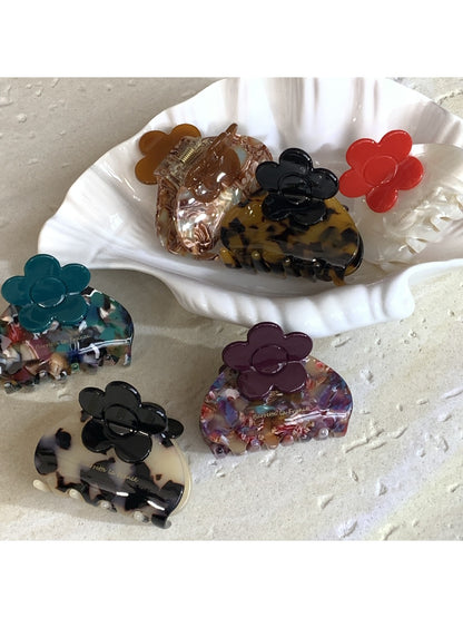 Beau - Stylish Acetate Flower Pattern Hair Clip