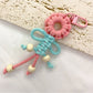 Keypus - Beaded Fringe Flower Keychain
