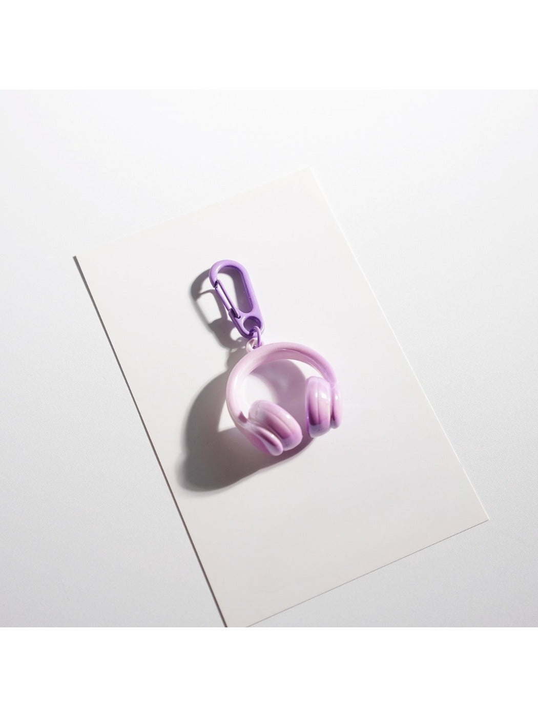 Keypus - Solid Color Headphone Shaped Keychain