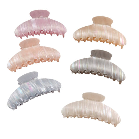 Beau - Pastel Toned Textured Claw Clip