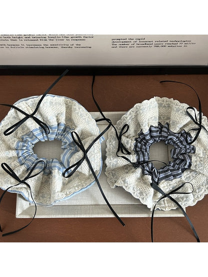 Gifty - Lace Ribbon Bow Oversized Scrunchie