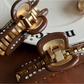 Beau - Vintage Acetate Line Detail Claw Clip