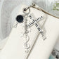 Keypus - Retro Studded Cross Star Music Note Keychain