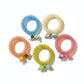 Gifty - Plastic Flower Bead Spiral Hair Tie