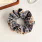 Gifty - High Elastic Plaid Fabric Scrunchie