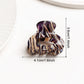 Beau - Glossy Striped Openwork Claw Clip