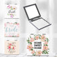 Mirroray - Floral Wreath Illustrated Folding Mirror