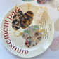 Keypus - Oval Leopard Print Comb Keychain
