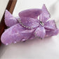 Beau butterfly decorated hair claw clip shown from multiple angles