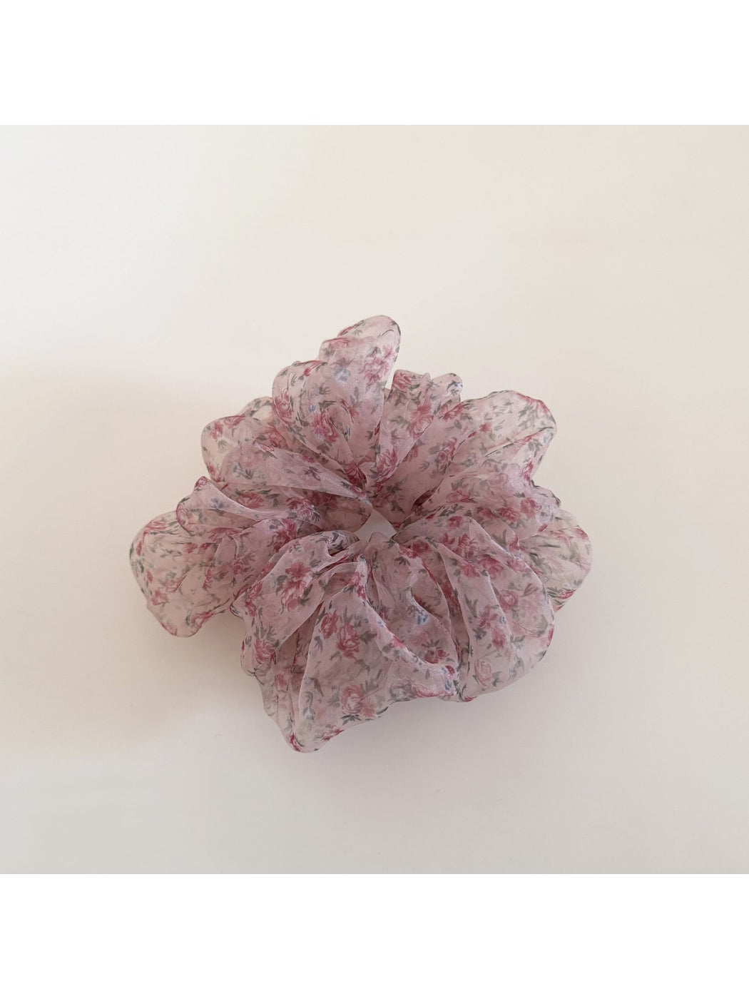 Gifty - Retro Style Gathered Organza-Look Scrunchie