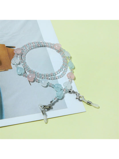 Velra - Minimalist Beaded Heart Eyeglass Strap