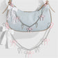 Keypus - Y2K Bow Heart Star Lace Bag Charm Keychain