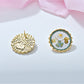 Earedge - Oil Painting-Inspired Floral Stud Earrings