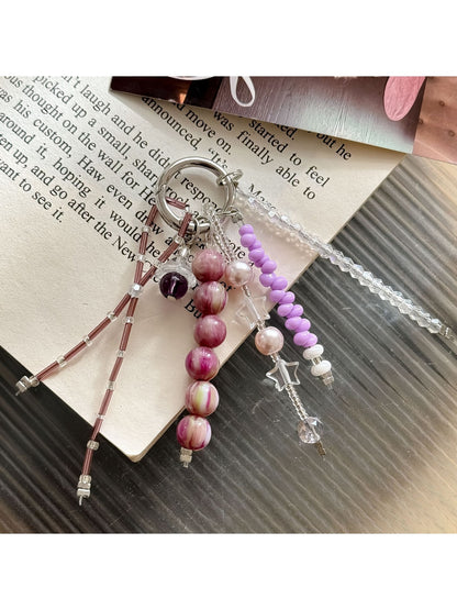 Keypus - Decorative Beaded Bag Pendant Ring Keychain