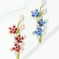Brovia - Elegant Floral Oil Drop Alloy Brooch