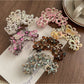 Beau - Openwork Flower Acetate Hair Claw Clip