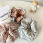 Gifty - Polyester Fiber Flower Print Hair Scrunchie