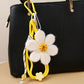 Keypus - Cartoon Daisy Flower Hanging Bag Charm Keychain