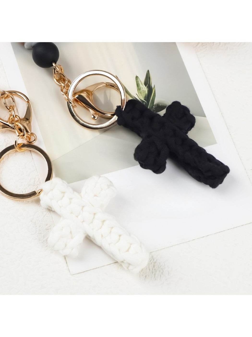 Keypus - Cross Shaped Letter Pattern Keychain