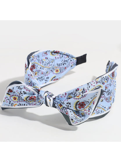 Gifty - Vintage Style Printed Bow Detail Headband