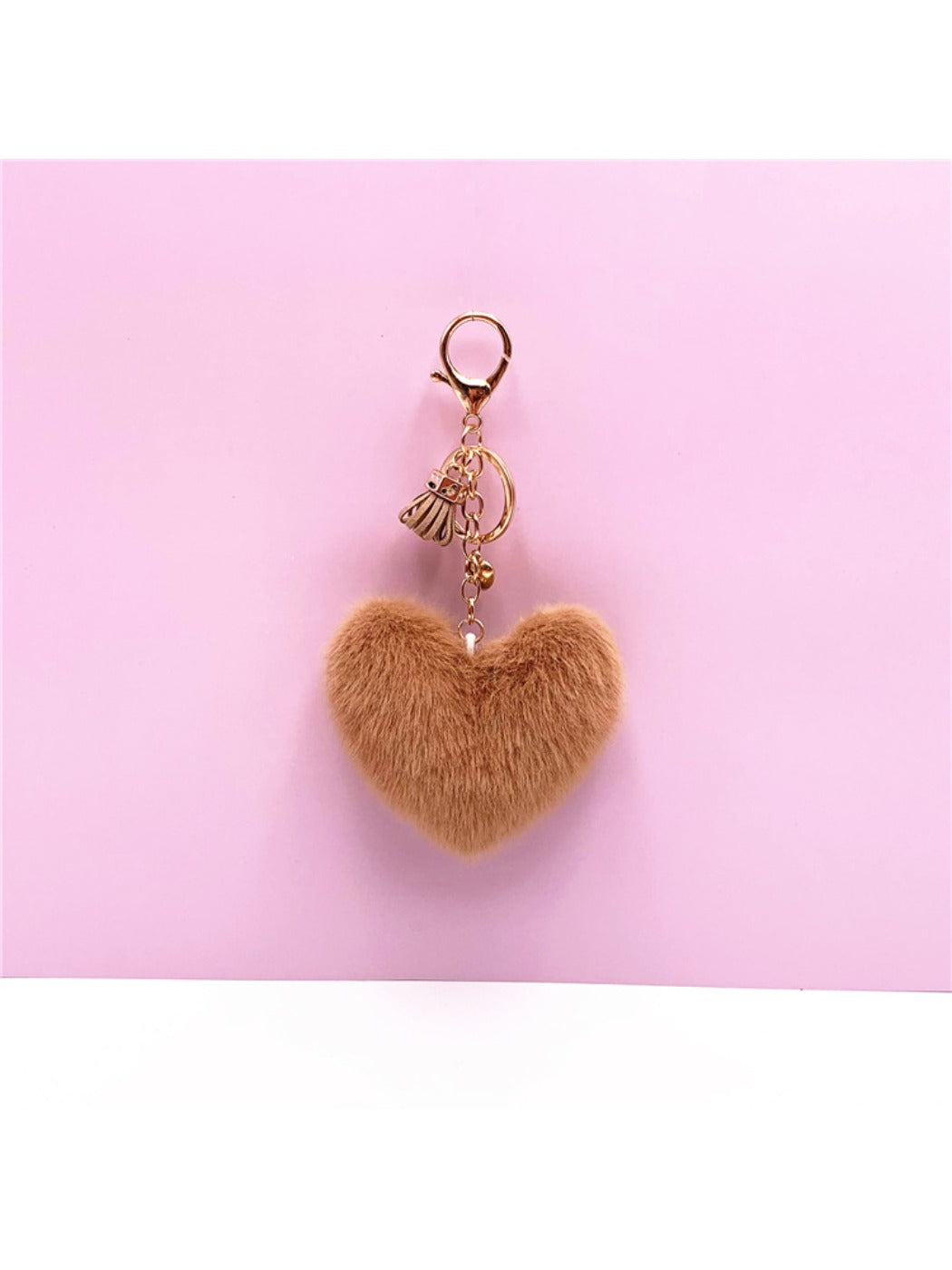 Keypus - Plush Heart Shaped Bag Charm Keychain