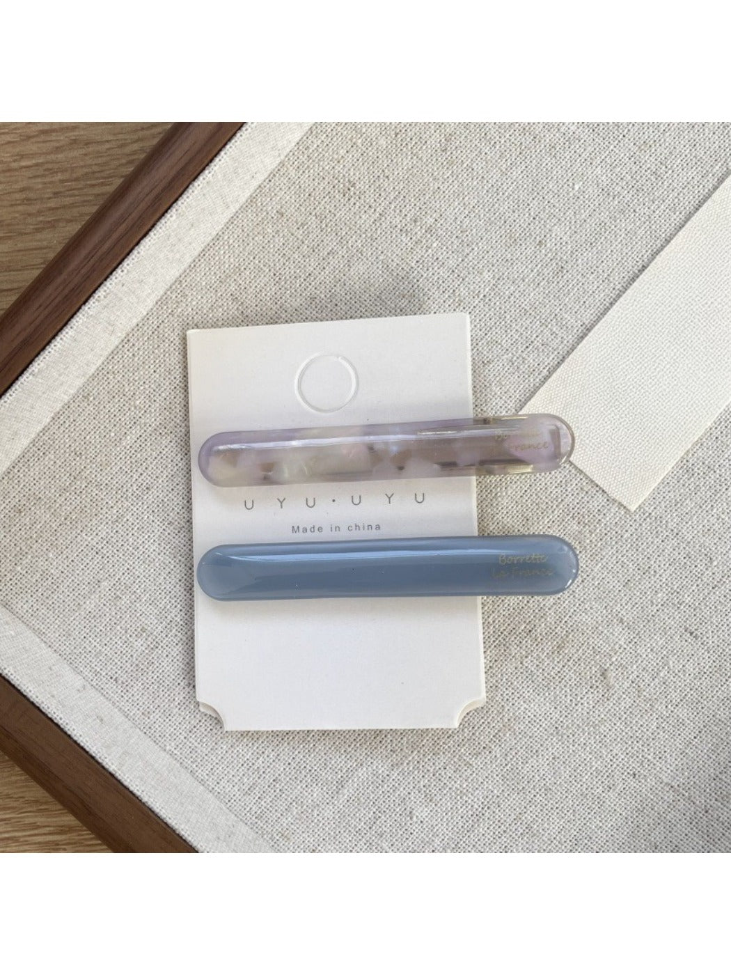 Beau - Retro Oval Acetate Hair Clip