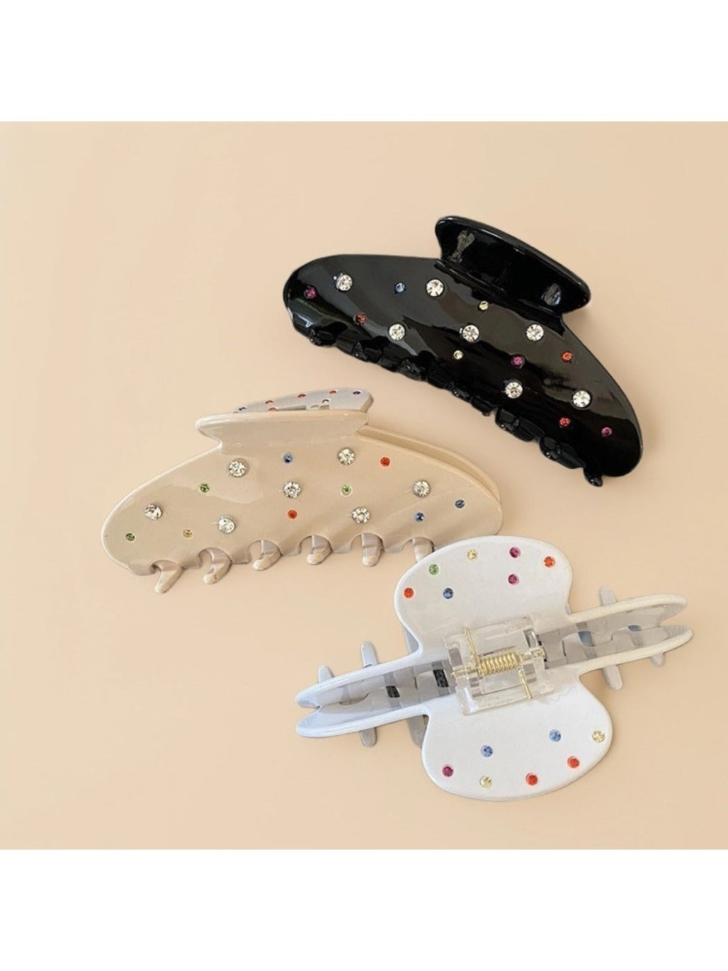 Beau - Acetate Crystal-Embellished Claw Clip